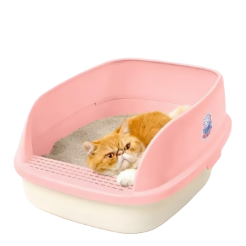 Catidea Litter Box Bread Bin Extra Large Pink